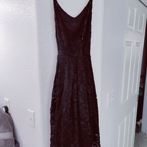 Black lace dress